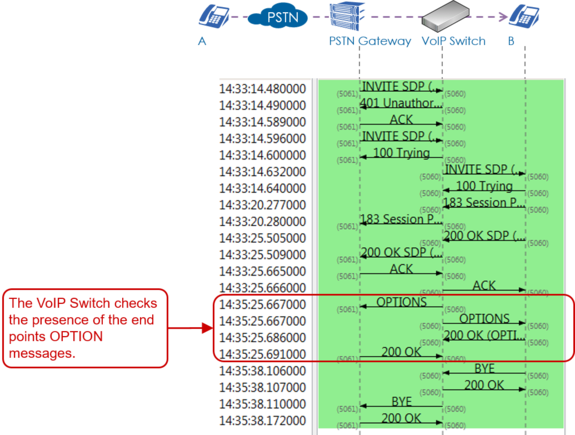 SIP Flow PSTN Outgoing Options